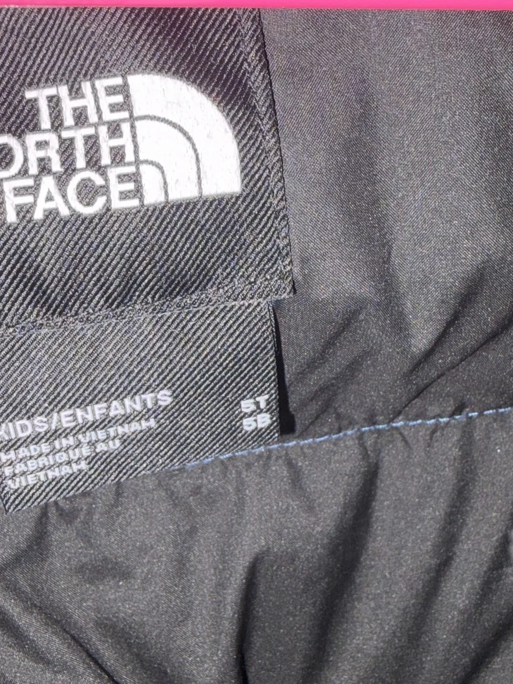 The North Face Kids Blue and Black Puffer Jacket